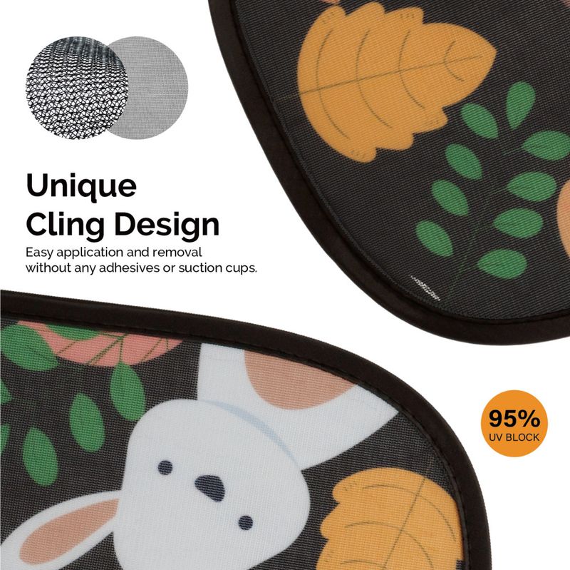 Solskjerm til bil - 2 pk - Animal Print