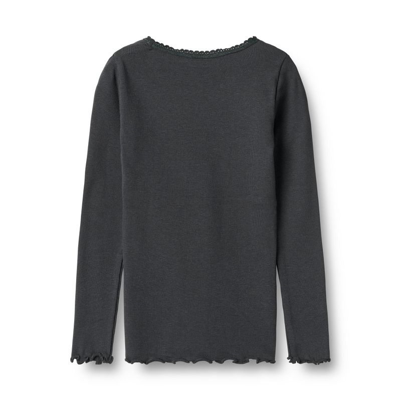 Wheat, Rib T-Shirt L/S Reese, Night