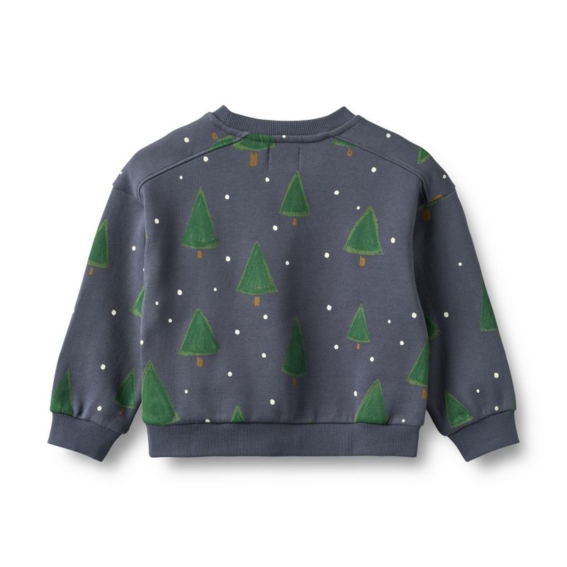 Wheat, Sweatshirt L/S Sandro,  greyblue holiday