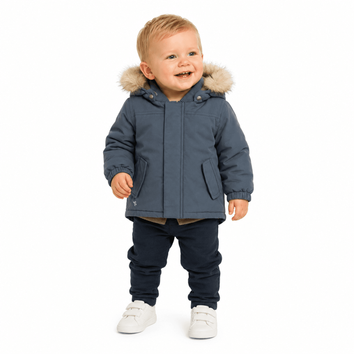 Wheat, Jacket Kasper, Baby, Greyblue (92/2år)