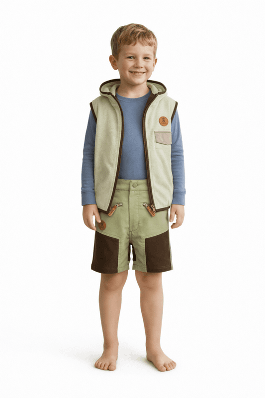 Bruse softshell shorts, Basstuvåga, Tea