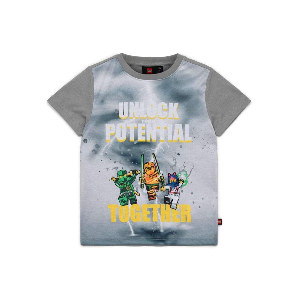 LEGO Kids Unisex - T-Skjorte Kortermet Light Grey (128)