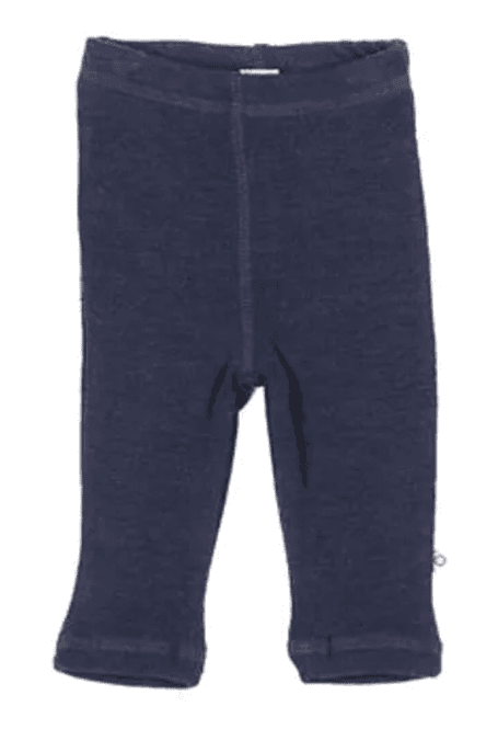 Hovedbilde Smallstuff Leggings prematur, merinoull, Navy elephant