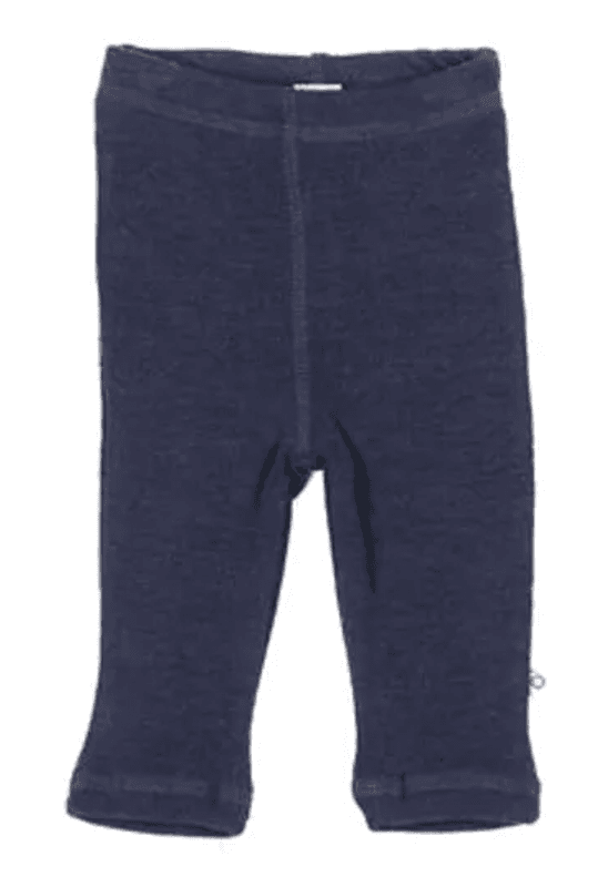Smallstuff Leggings prematur, merinoull, Navy elephant