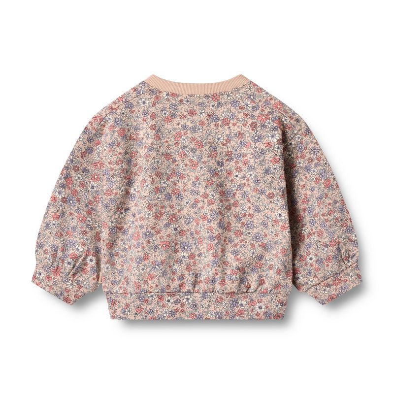 Wheat, Sweatshirt L/S Lia, Baby, Rose Dust Flowers