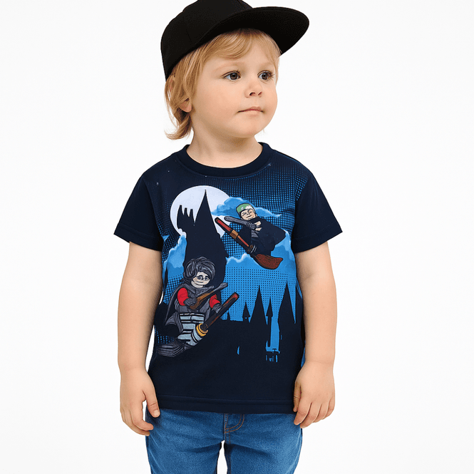 Hovedbilde LEGO t-skjorte Harry Potter, Taylor, Dark Navy, stort motiv Harr