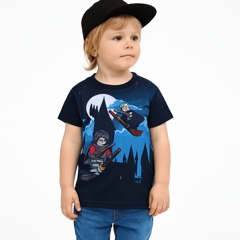 LEGO t-skjorte Harry Potter, Taylor, Dark Navy, stort motiv Harr