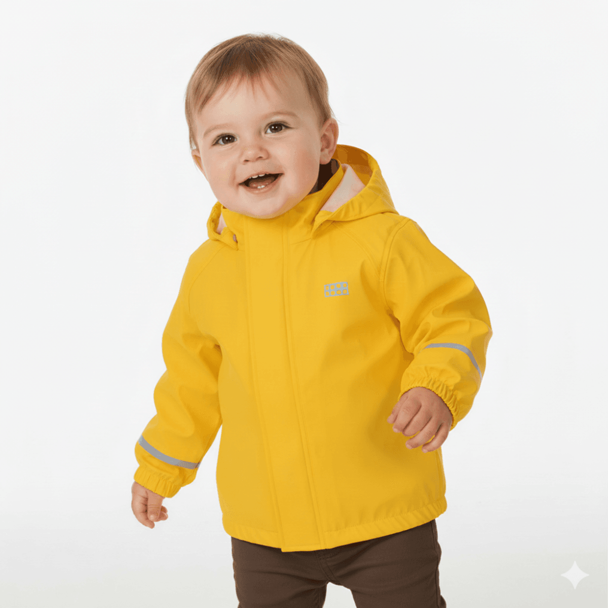 Regnjakke Baby, Lego Kidswear, Iconic, Gul (104)