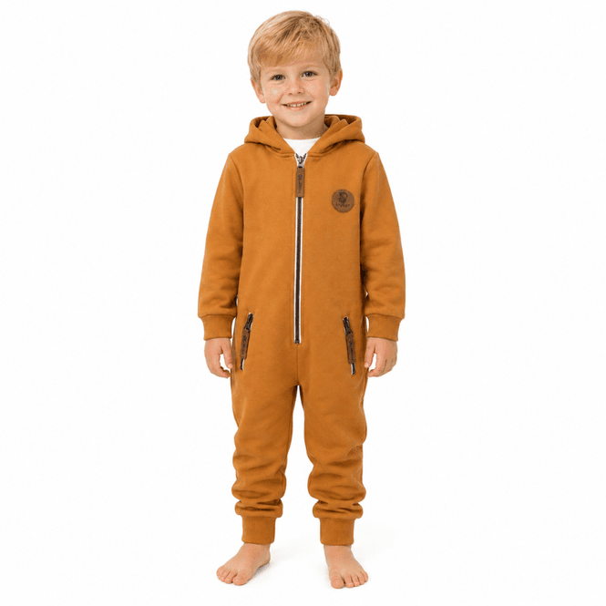 Hovedbilde Bruse bomull jumpsuit, Gran, Bone Brown gulbrun