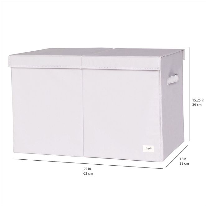 Hovedbilde 3 Sprouts Folding toy chest, Light gray