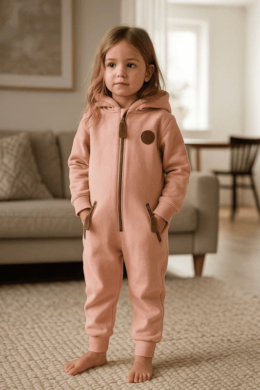 Bruse Bomull Jumpsuit, Gran, Rosette rosa