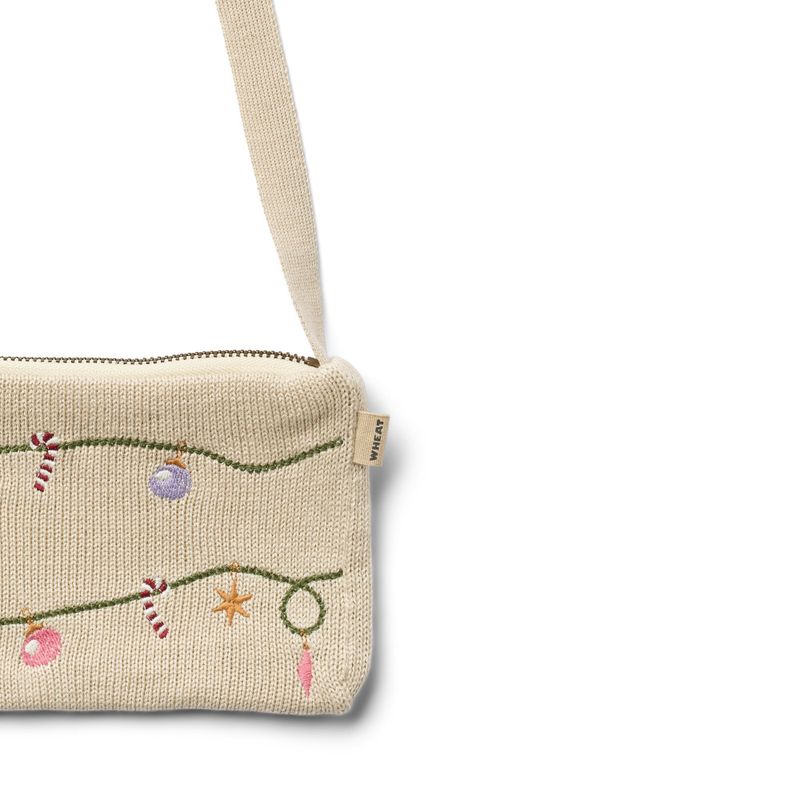 Wheat, Knitted Clutch Emb. Dagmar, offwhite