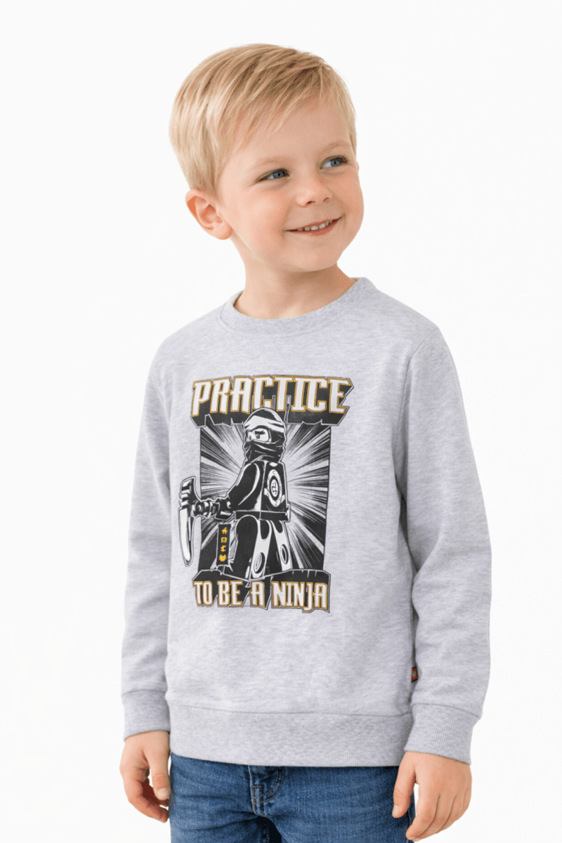 Lego Kidswear, Ninjago, Genser, Grey Melange (116)