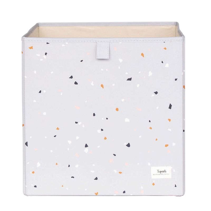 3 Sprouts Storage Box, Terrazzo/Light gray