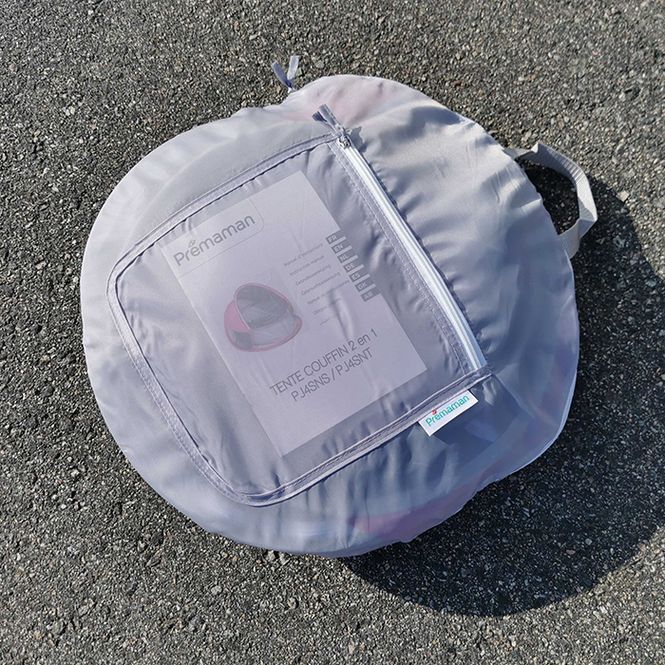 Hovedbilde Titaniumbaby 2i1 UV reiseseng og strandseng, rosa