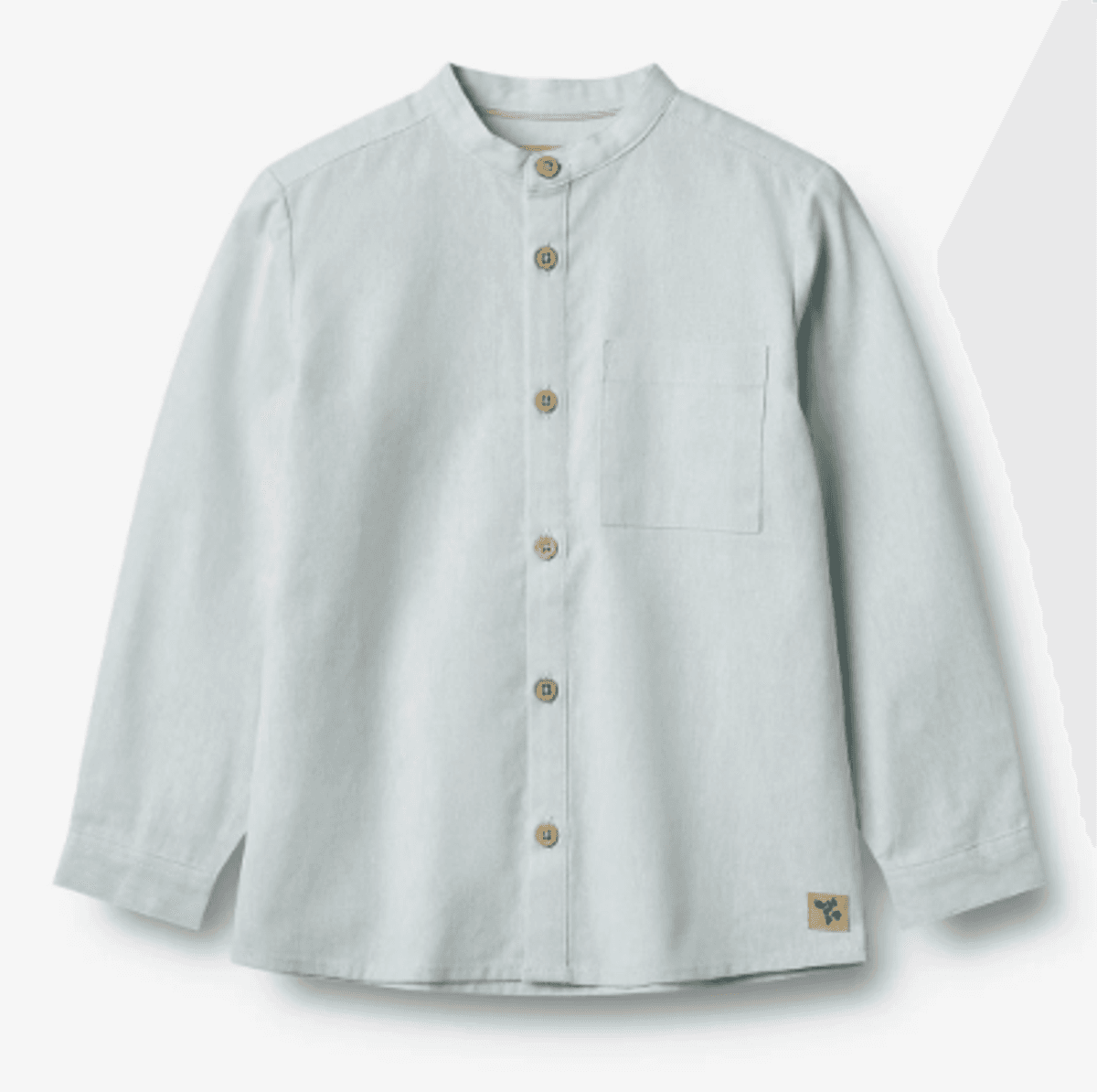 Wheat, Skjorte L/S Willum, Light Blue chambray (122 cm)