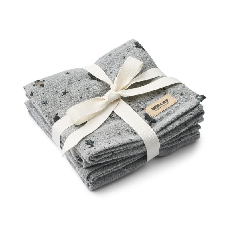 Wheat, 2 pk Muslin Kaya, Baby, Soft Rain