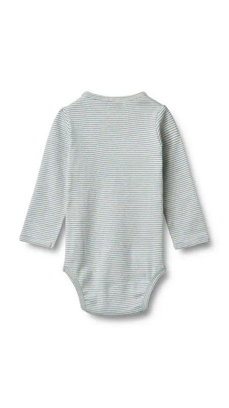 Wheat, Body L/S Berti, Blue Stripe