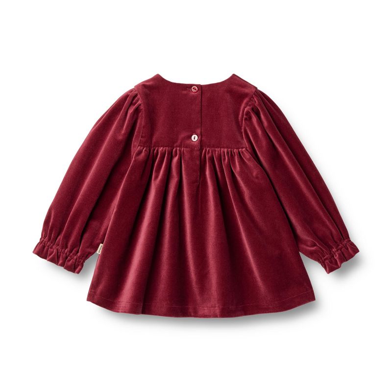 Wheat, Dress L/S Elvira baby, ruby red
