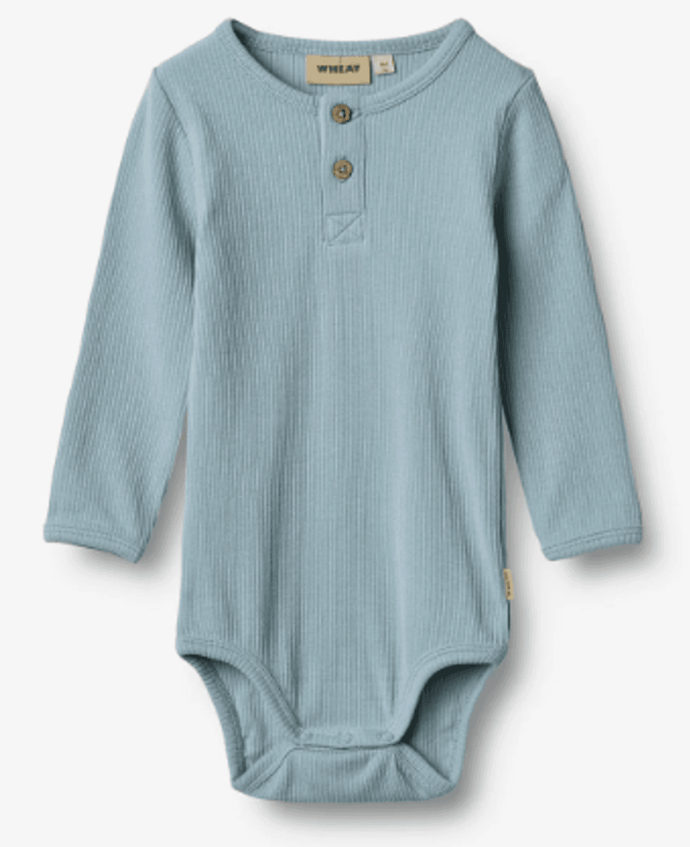Wheat, Body L/S Benny, Calm Blue (92 cm)