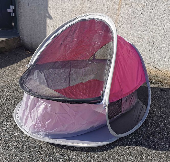 Hovedbilde Titaniumbaby 2i1 UV reiseseng og strandseng, rosa