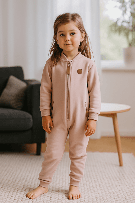 Bruse Bomull College Jumpsuit, Justøya, Mahogany Rose rosa